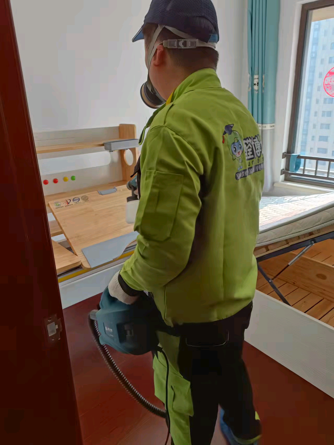 邳州今日醛博士家装治理现场